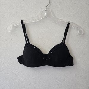 Black gem bra